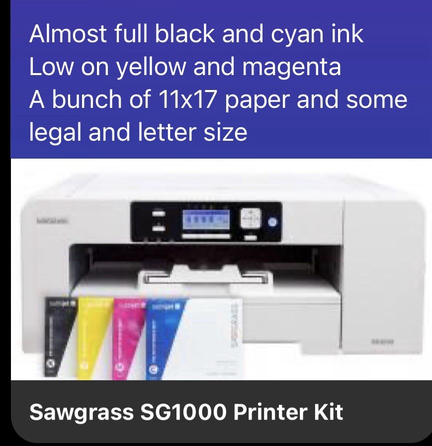 sawgrass sg1000 sublimation printer