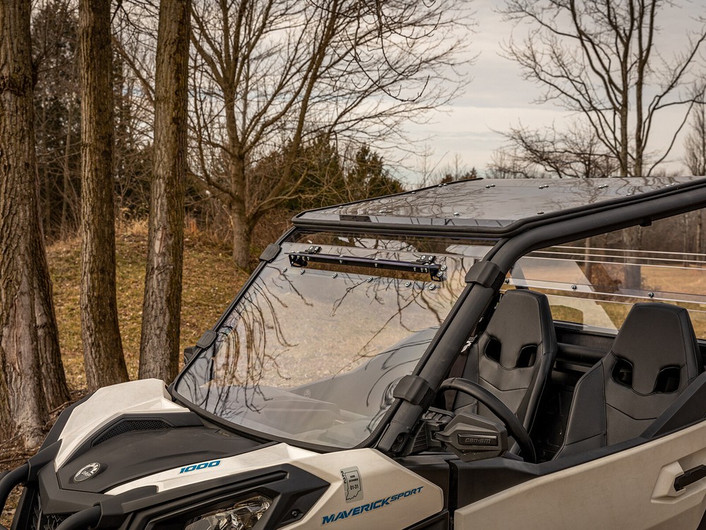 SuperATV Scratch Resistant Vented Windshield for Can-Am Commander (2021+)