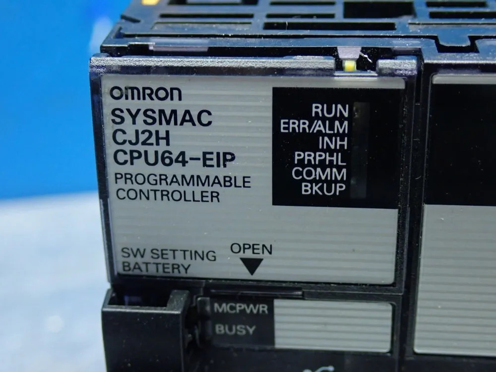 OMRON CJ2H-CPU64-EIP CJ-SERIES CPU MODULE UNIT 160K DATA MEMORY CAPACITY, 25
