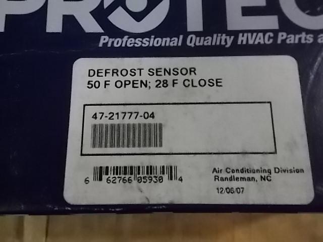 THERM-O-DISC 37TV31-29692 DEFROST SENSOR