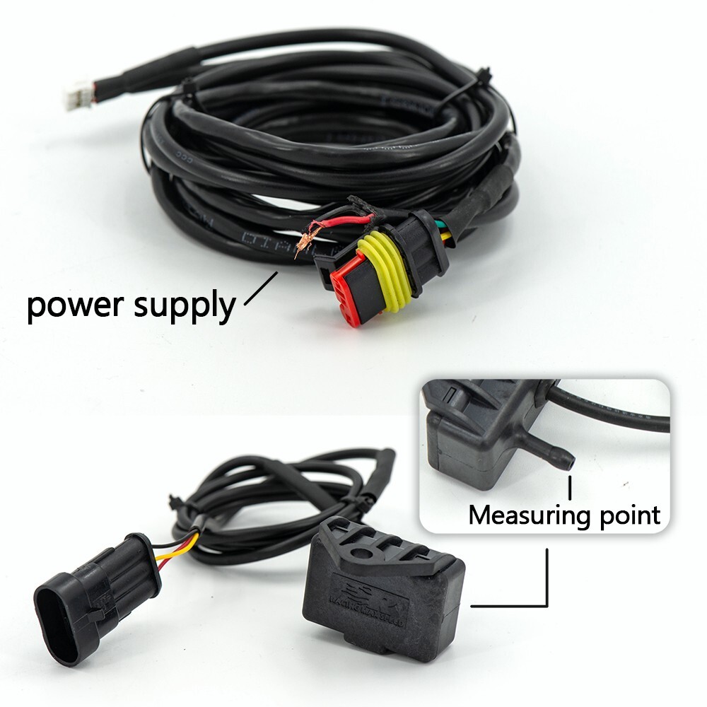 Ultra-Thin Vacuum Gauge Digital -30in/Hg-35psi Turbo Boost Gauge12V-24V CD