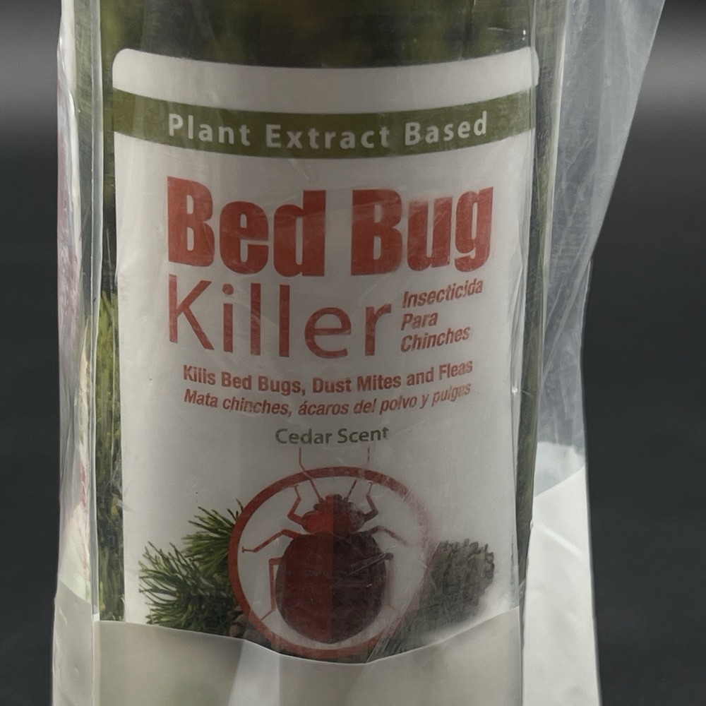 EcoRaider Bed Bug Killer 16oz Plant Based Spray Cedar Scent Sealed