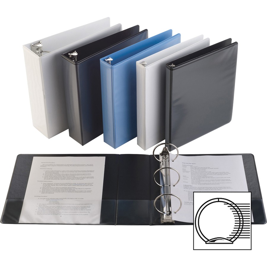 Sparco SPR19701 Round Ring View Binder 2" Capacity White