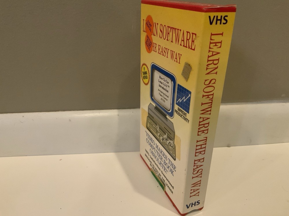 Learn Software The Easy Way VHS Training Tutorial Instructional Video Course NEW