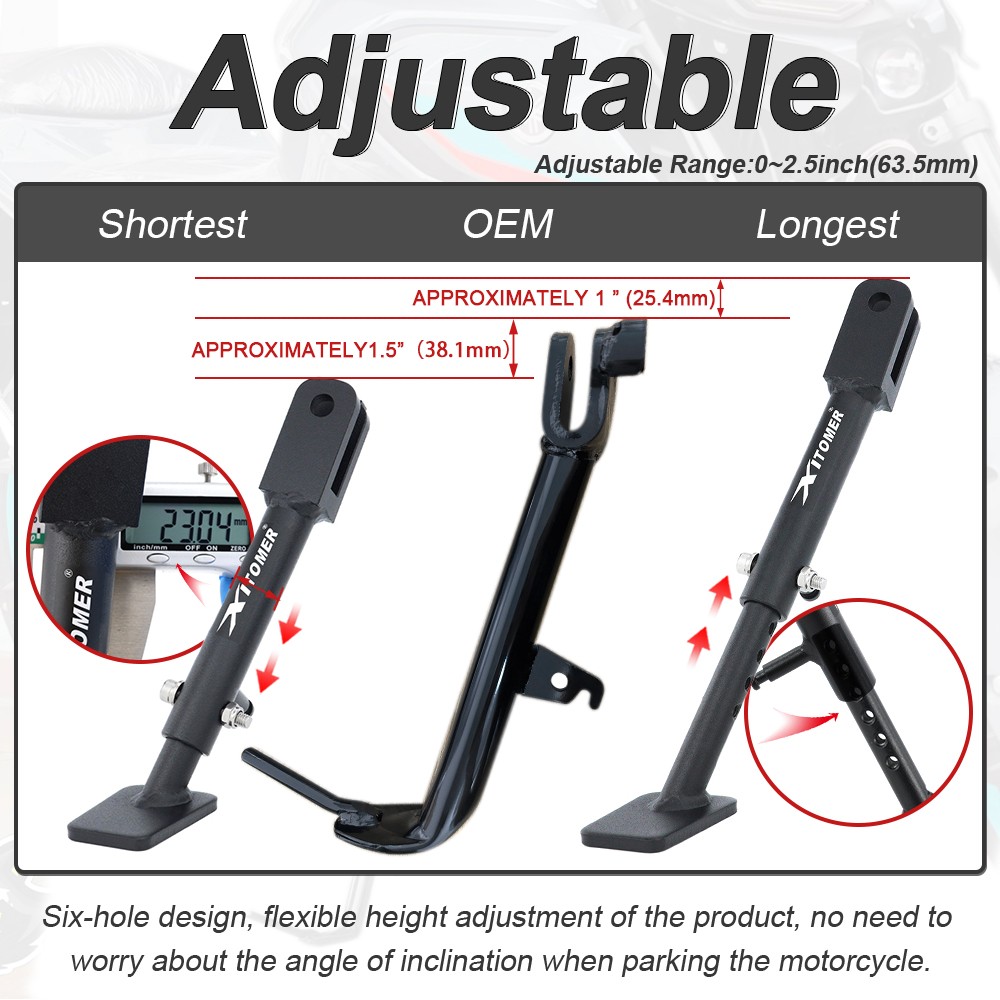 Fit For Yamaha YZF-R3 2015-2025 Adjustable Kickstand & Suspension Lowering Link