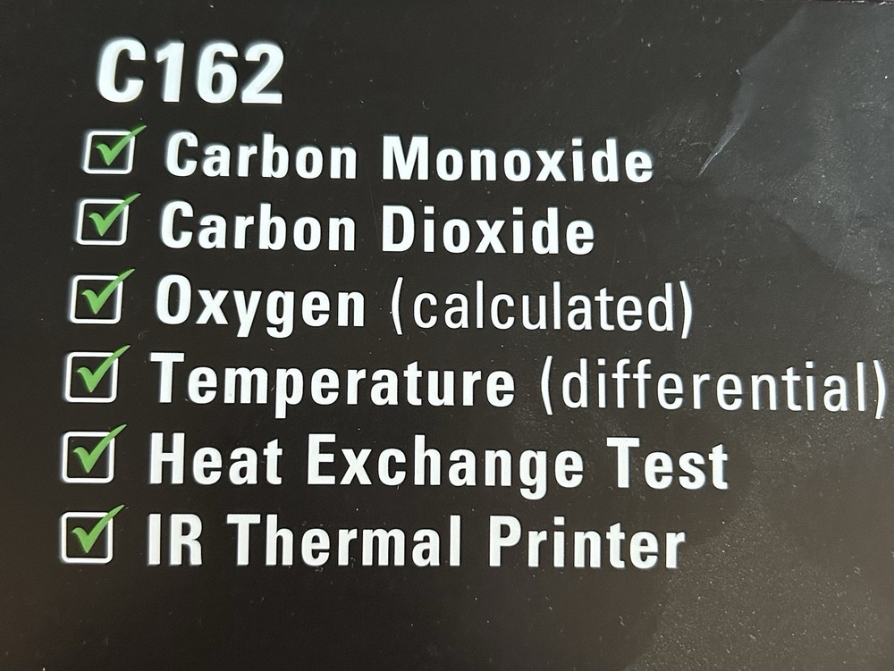 UEI C162 Gas Analyzer with Heat exchanger test, Includes Printer