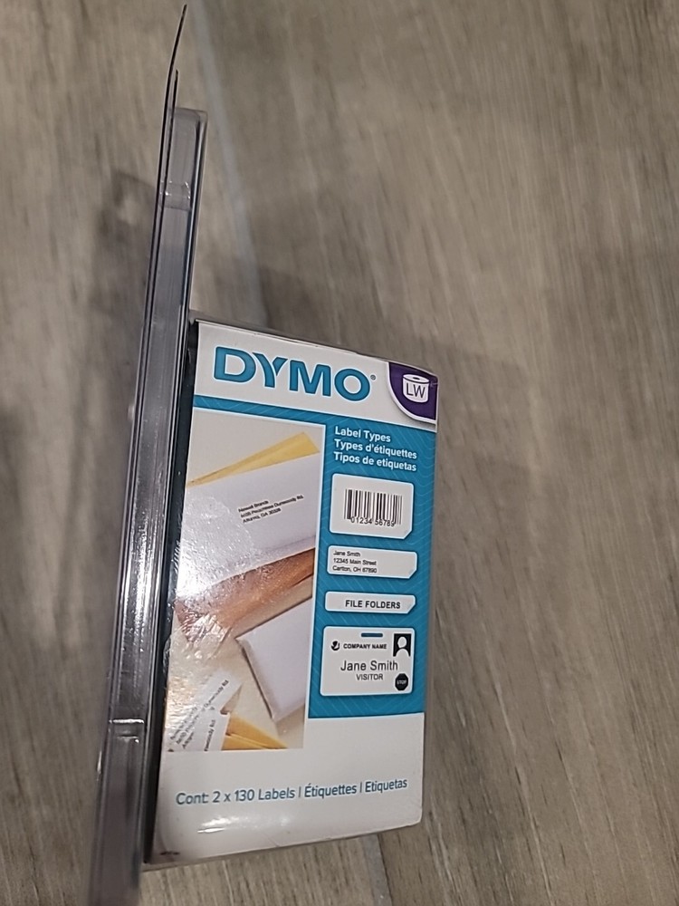 Dymo White File Folder Labels 87mm x 14mm