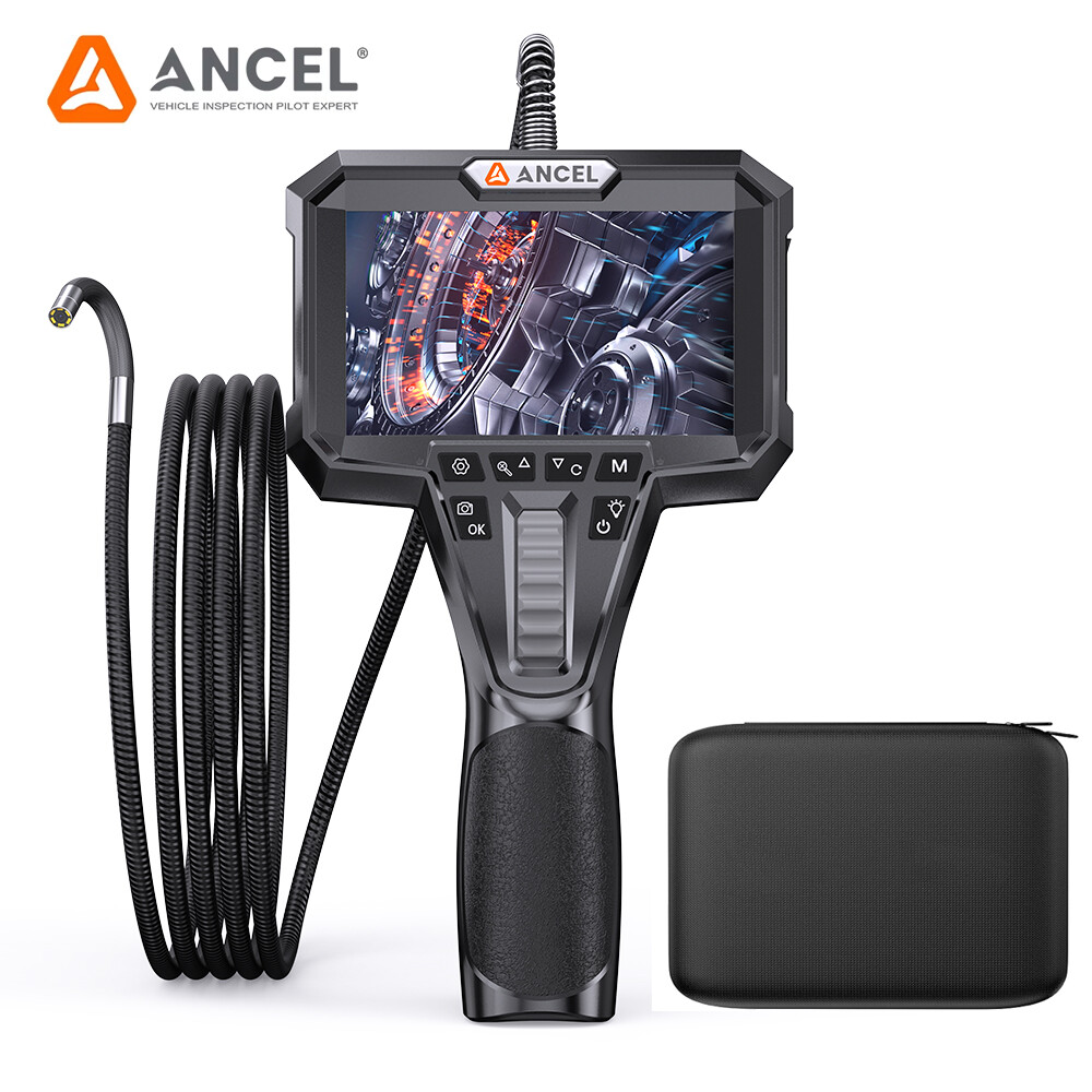 ANCEL 2-Way 210° Articulating Borescope Industrial Endoscope Inspection Camera