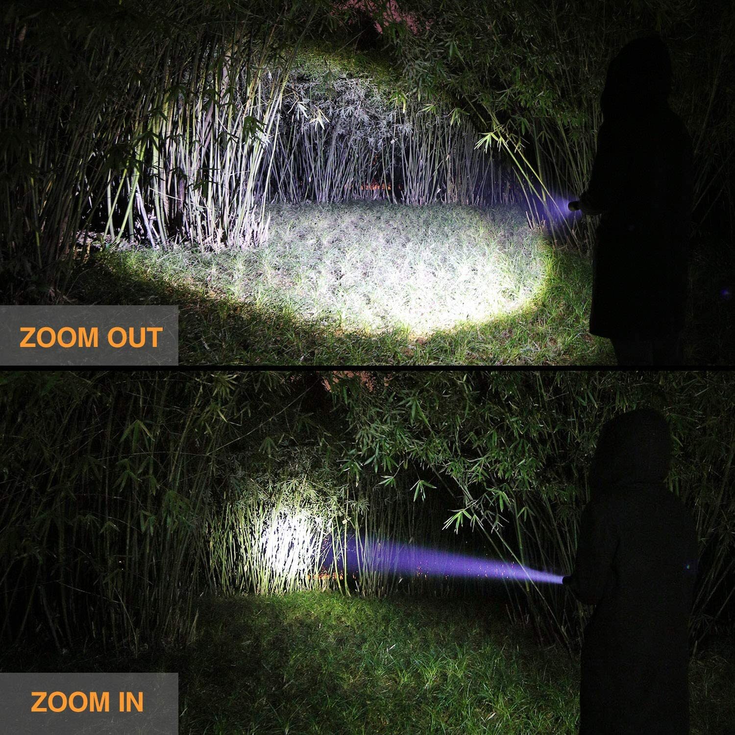 EverBrite Ultra Bright Tactical Flashlight Heavy-duty w/3C Alkaline Batteries