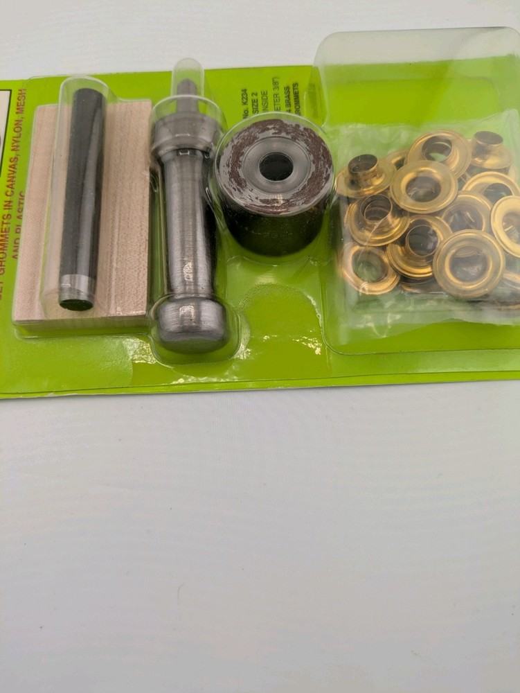 Set-it-yourself Grommet Kit, Size 2, canvas, Nylon, Mesh, Plastic