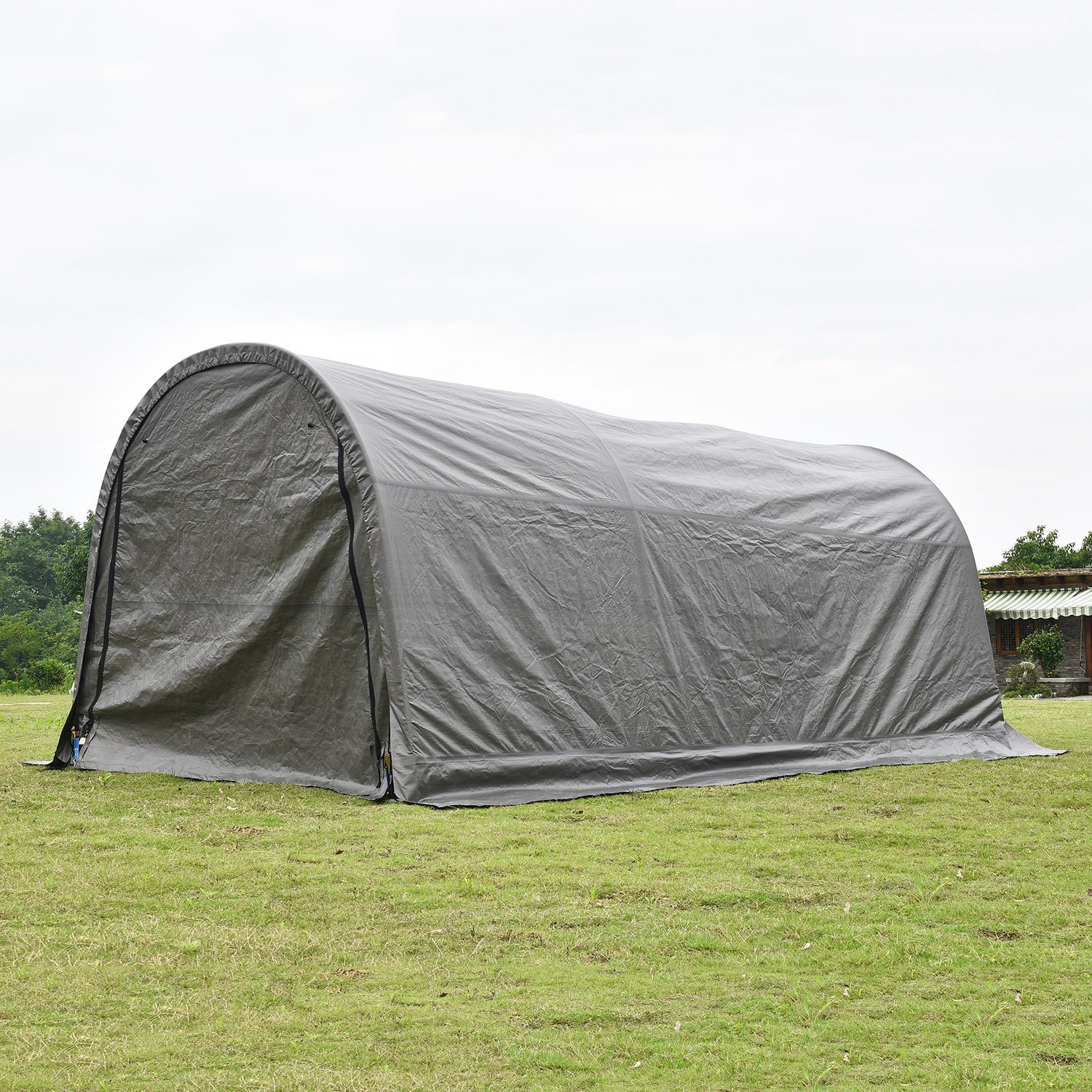20 x 10ft Carport Heavy Duty Car Tent Garage Canopy Frame & Cover