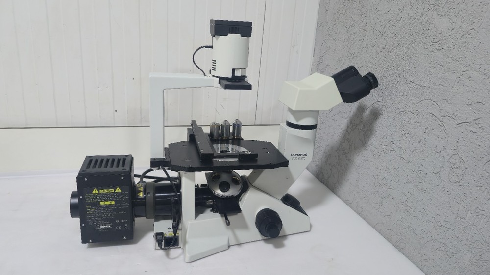 Olympus CKX41 Inverted Fluorescence Phase Contrast Microscope with 3 Objectives
