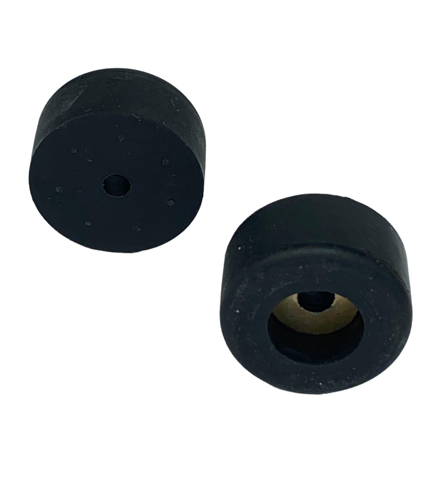 2 Pack Of Pressure Washer Rubber Foot Pads 1 1/2" Diameter 3/4" Height 1/4" Hole