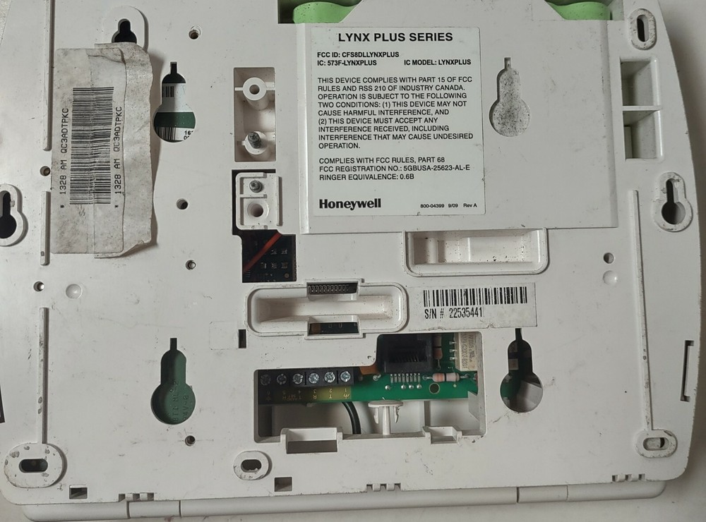 ADT LynxPlus Series Control Panel
