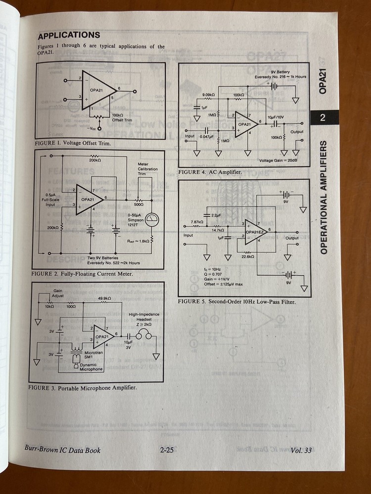 Burr-Brown Integrated Circuits Data Book Volume 33 ~ 1989 Electronics Chips IC's