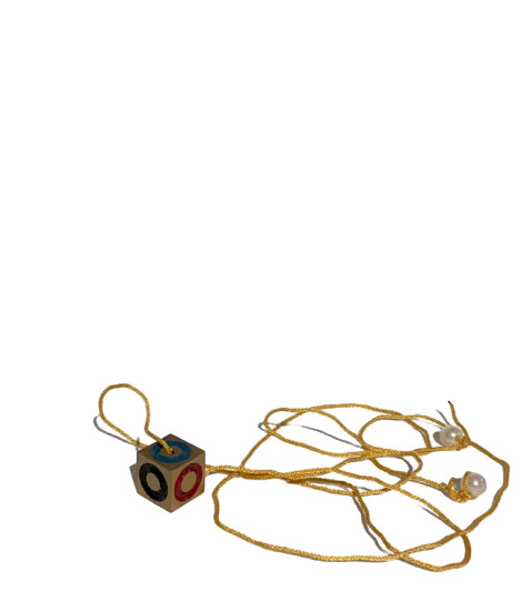 BRASS CUBIO Obedient Close Up Magic Trick Pocket Cube Slides Up & Down String