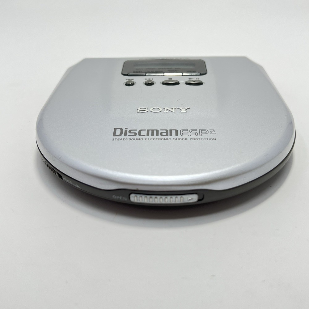 Sony Discman ESP2 Portable Personal CD Player Silver D-E775 Shock Protection