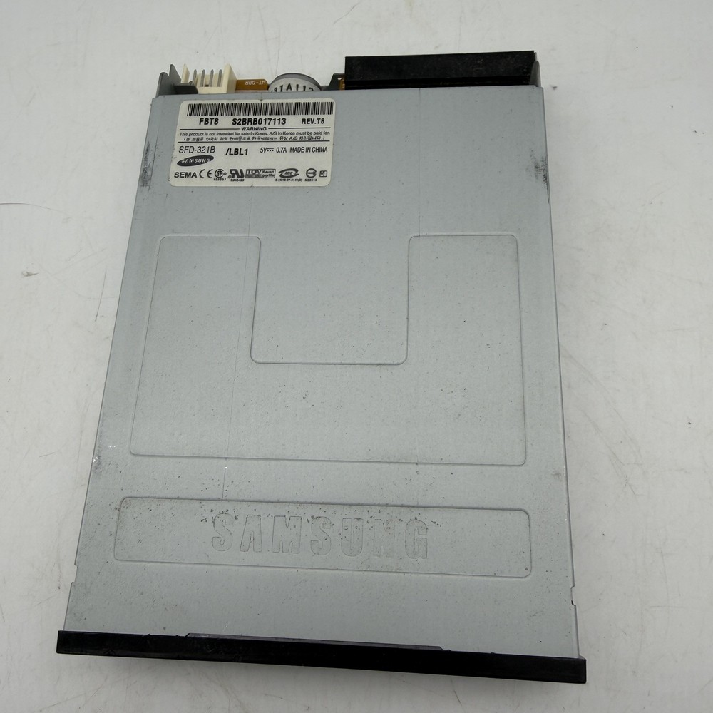 SAMSUNG SFD-321B 3.5" 1.44MB Floppy Disk Drive Black Untested