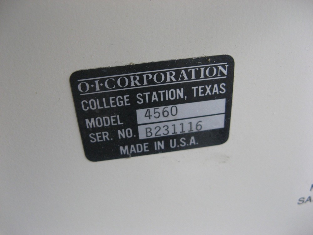 OI ANALYTICS 4560 PURGE & TRAP SAMPLE CONCENTRATOR GC GC/MS