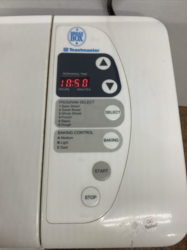 VINTAGE 1998 Toastmaster Bread Maker Bread Machine 1196 Tested