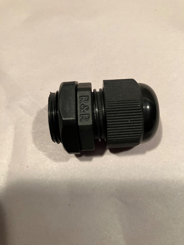 10 pack Black Plastic Cable Gland with Strain Relief PG11