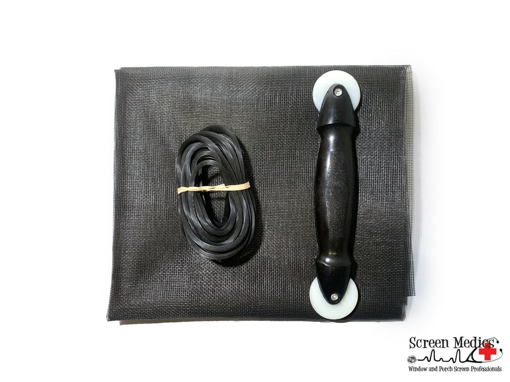 Window Screen Replacement Kit w/ Rolling Tool Windows Up To 36"x84"