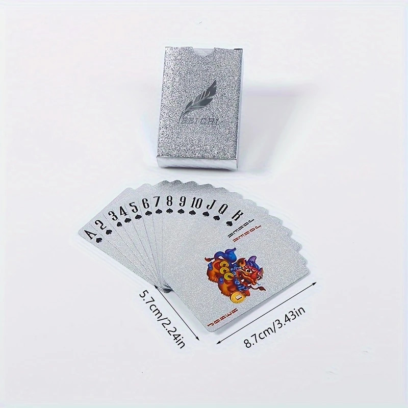 Waterproof Silvery Playing Cards - New