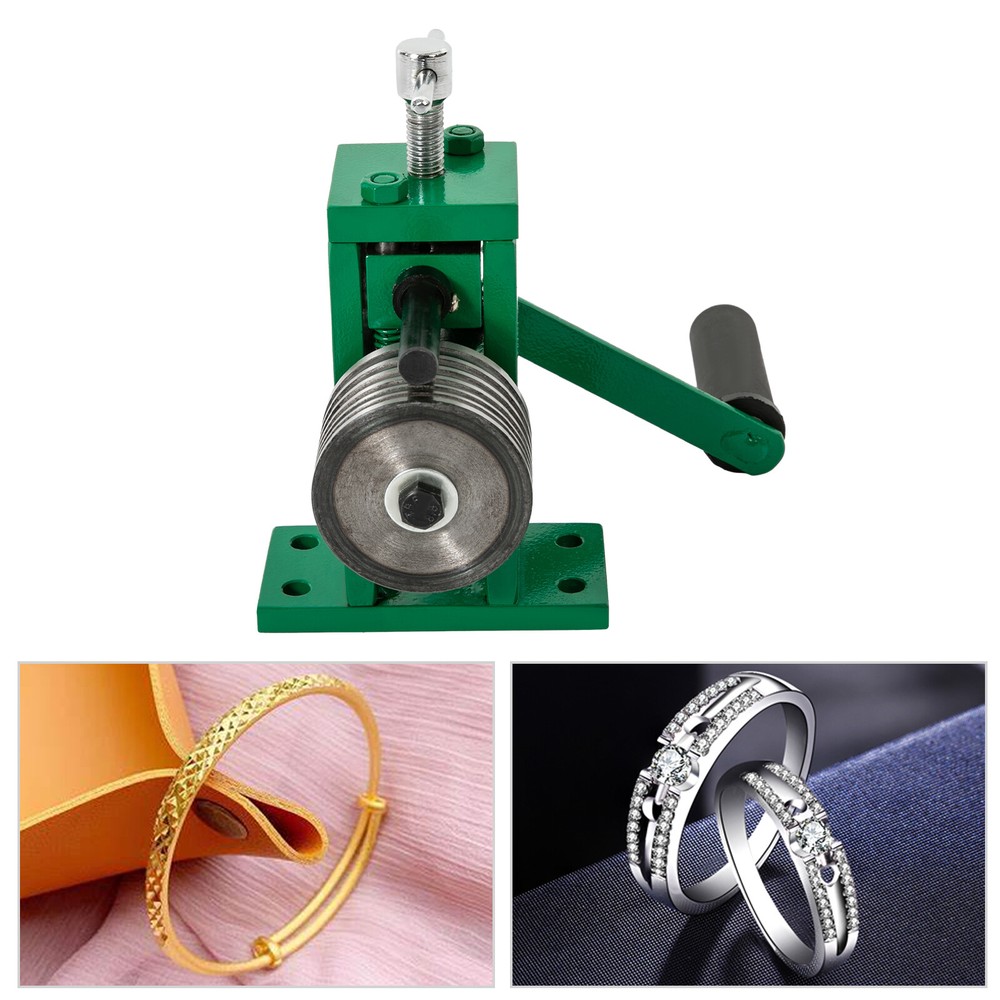 Hand Crank Ring Bracelet Press Bending Machine Making Tool Jewelry Ring Bender