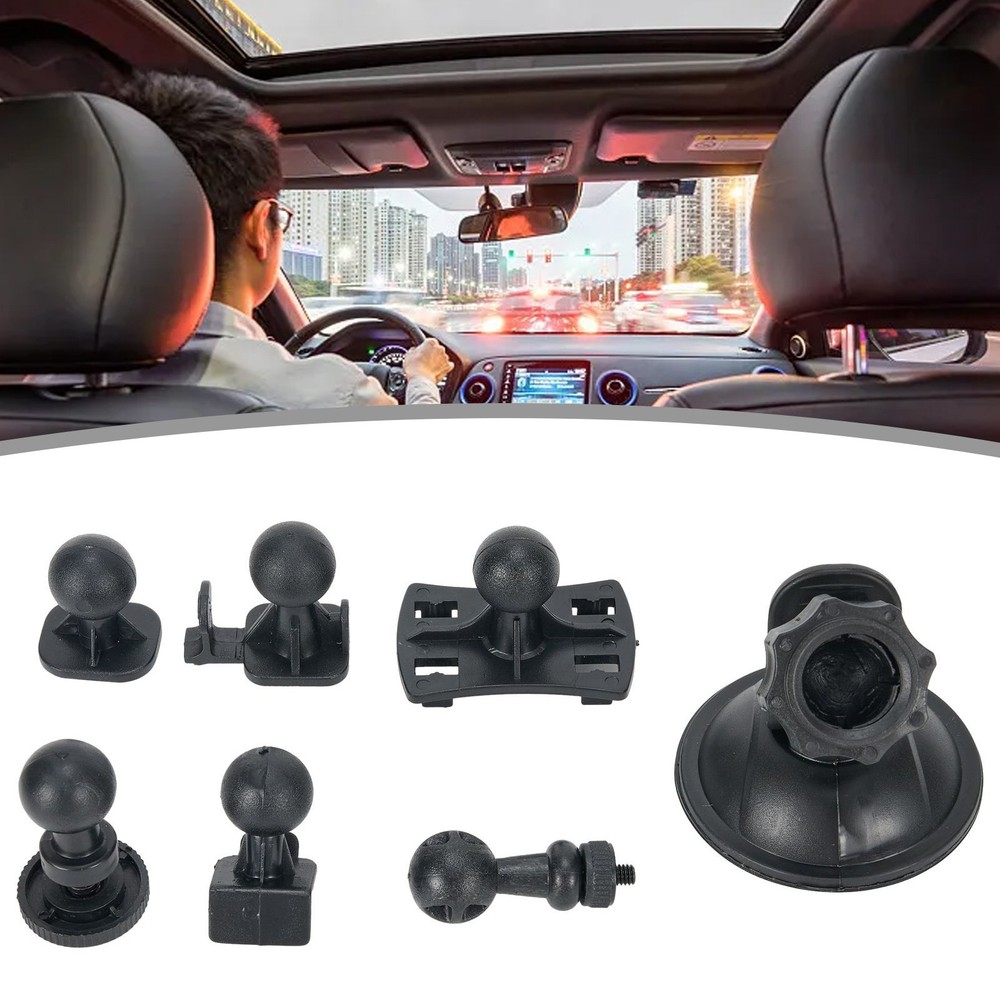 Driving Recorder Bracket 1 * Cam Mount Holder Black Color Plastic Material