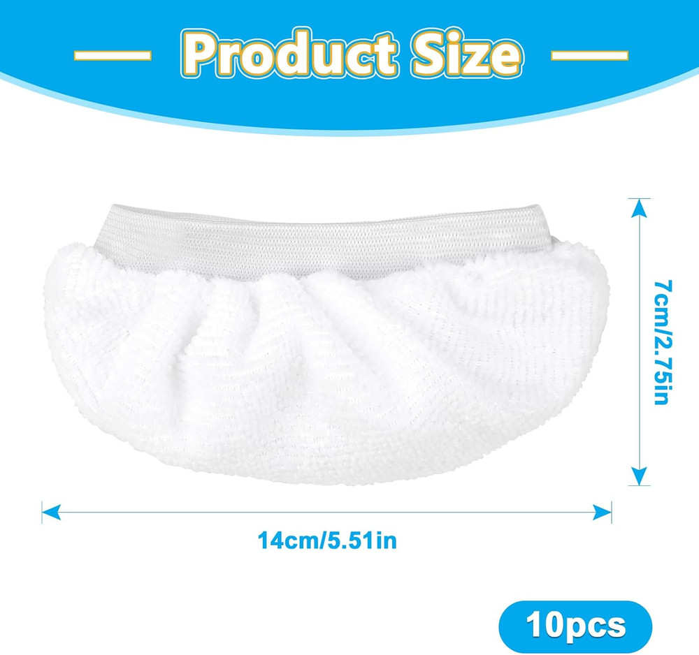 10 Pack Universal Microfiber Cloths for Handheld Steam Cleaner, Compatible with