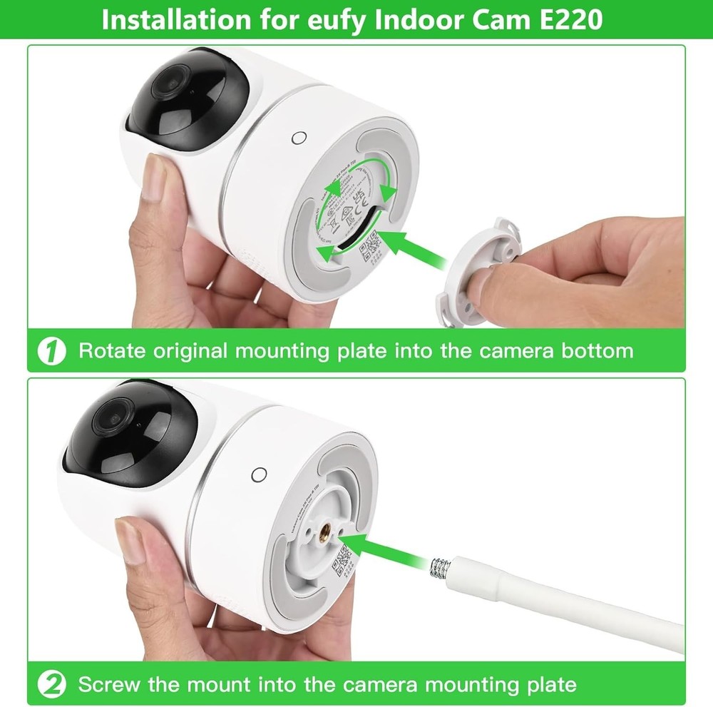 Wochel 2Pack Security Camera Mount for Eufy Solocam S220/C210, Eufycam 2C/2C Pro