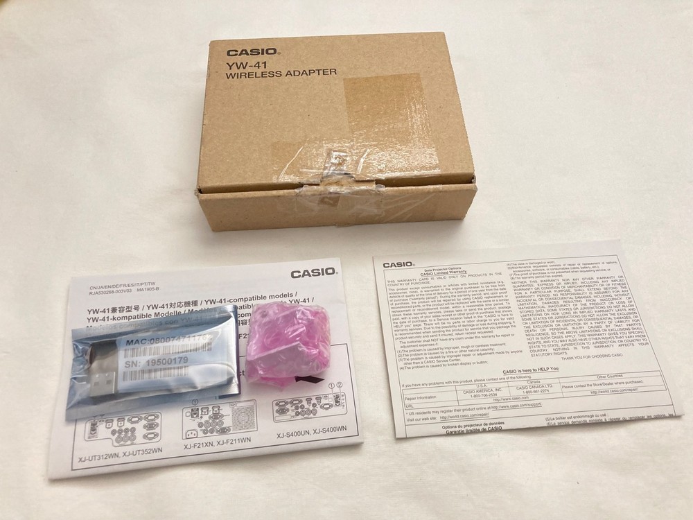 CASIO YW-41 WIRELESS LAN USB ADAPTER   (For CASIO Projector )    [C]