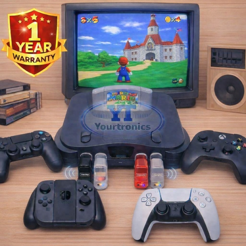 Bluetooth Wireless Controller Receiver Adapter For (Nintendo 64) N64 BlueRetro