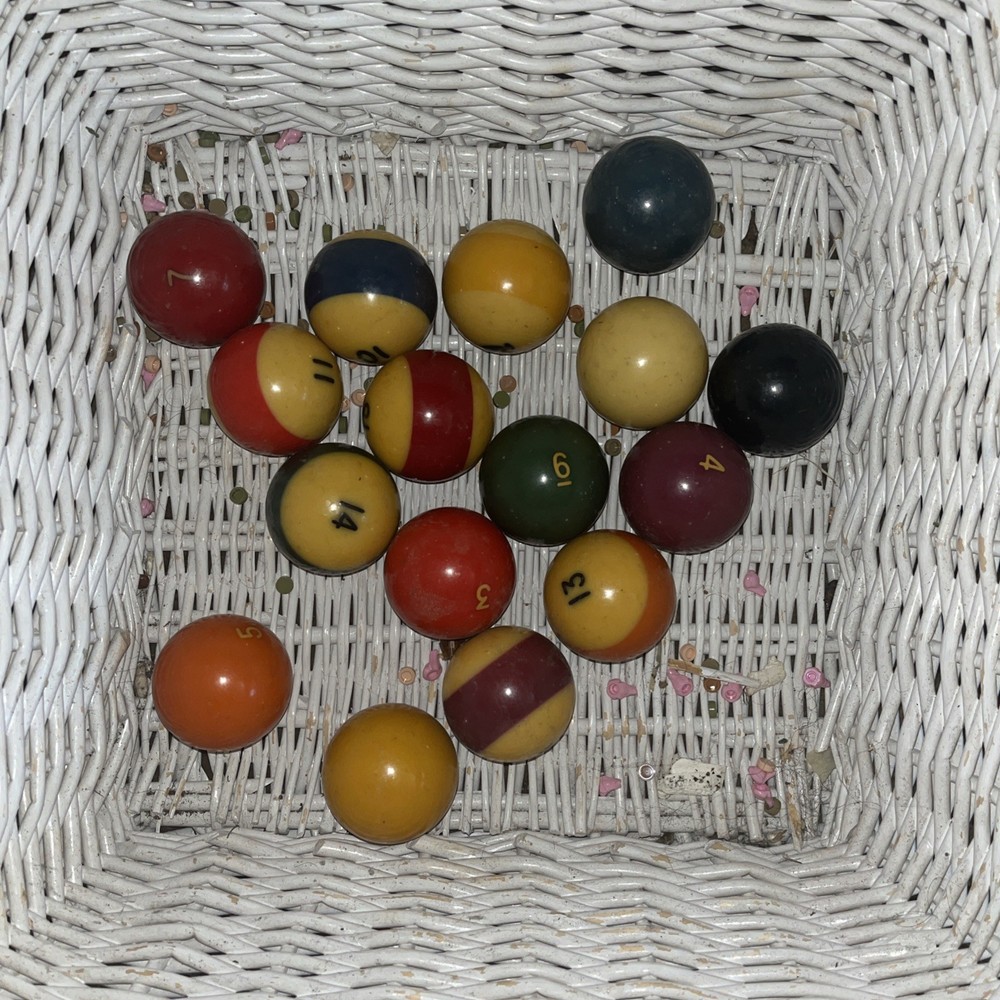 Vintage Pool Balls Set
