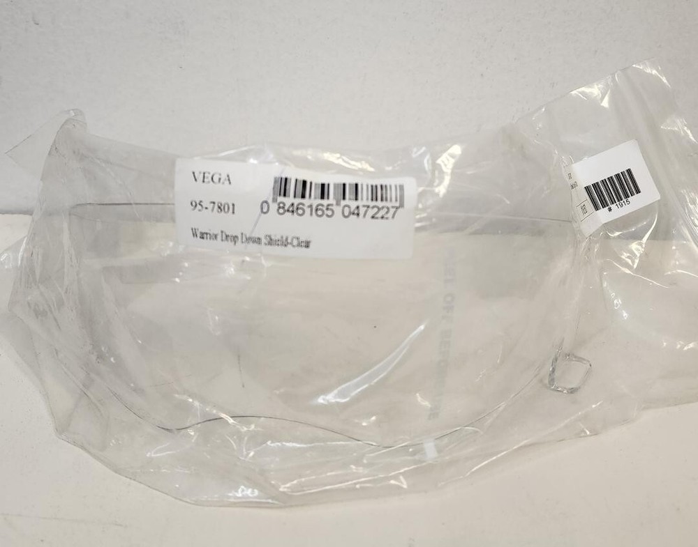 VEGA Warrior Drop Down Shield-Clear *95-7801*