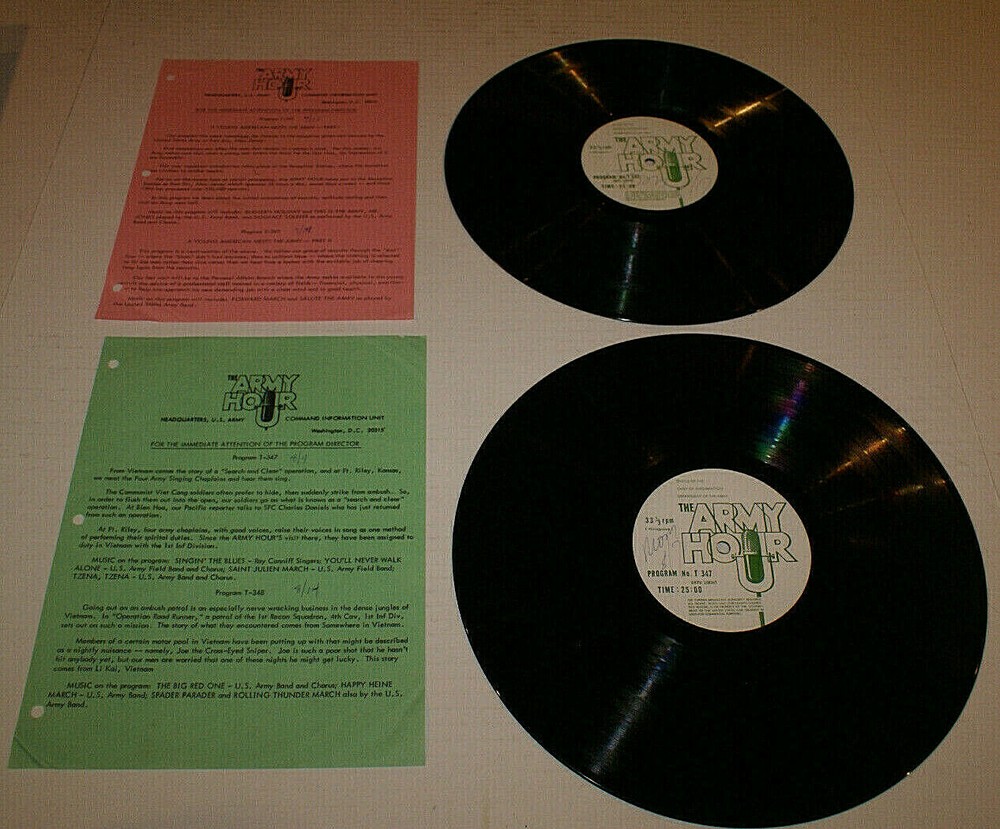 Vietnam The Army Hour Headquarters Command Information Unit 2 Records & Sheets