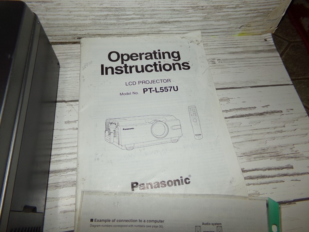 Panasonic PT-L557U LCD Projector W/ Remote