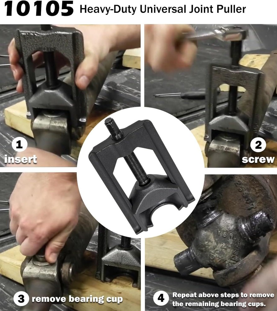 10105 Heavy Duty Universal Joint Puller Press Removal U-Joint Tool Class 1-3