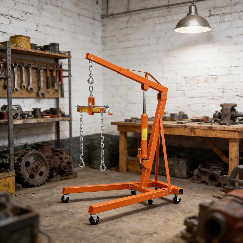 2 Ton Engine Hoist Folding Cherry Picker Engine Hoist with Lever Engine Crane