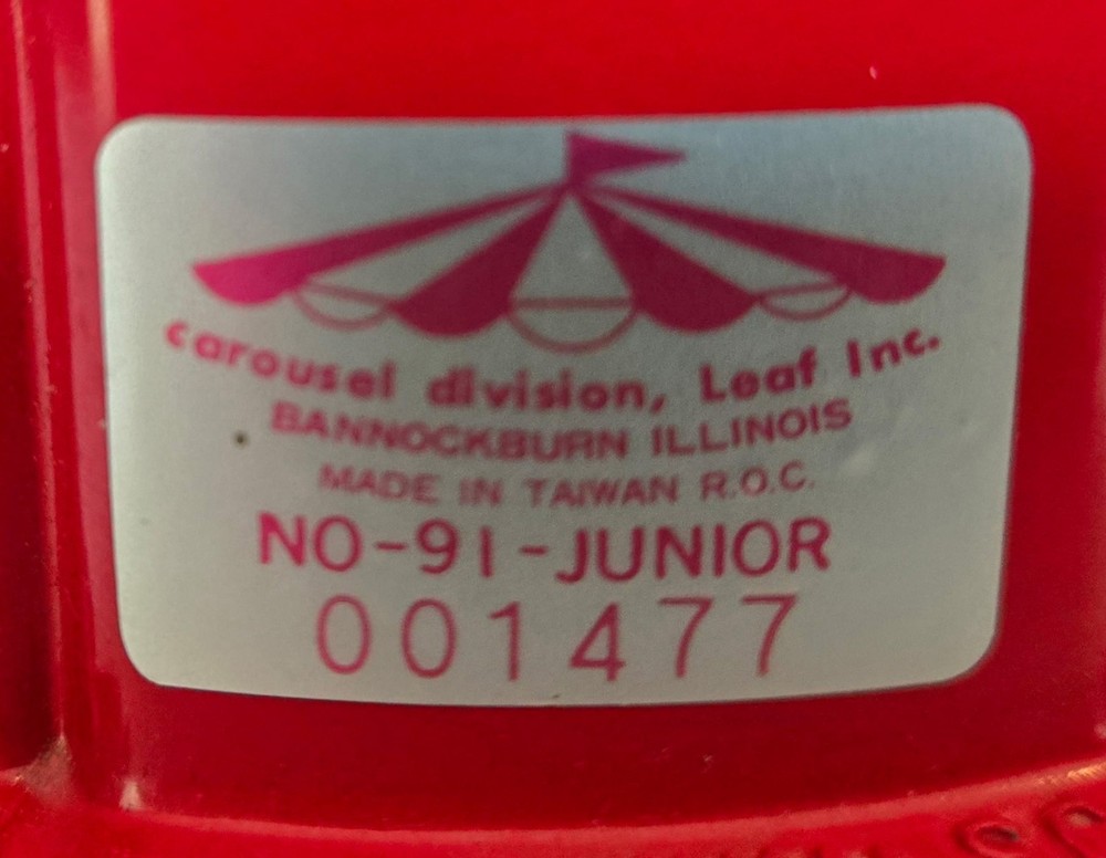 Vintage Carousel Gumball Machine 1985