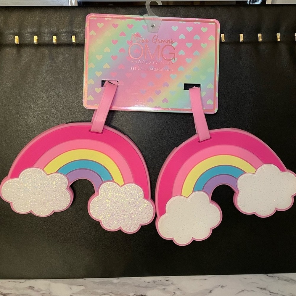 Rainbow Sparkle Luggage Tags