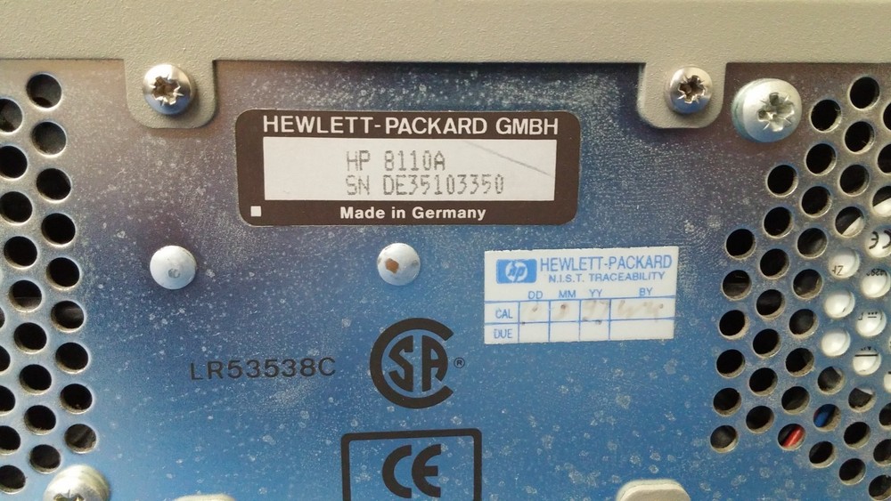 Hewlett Packard 8110A 150 MHz Pulse Generator