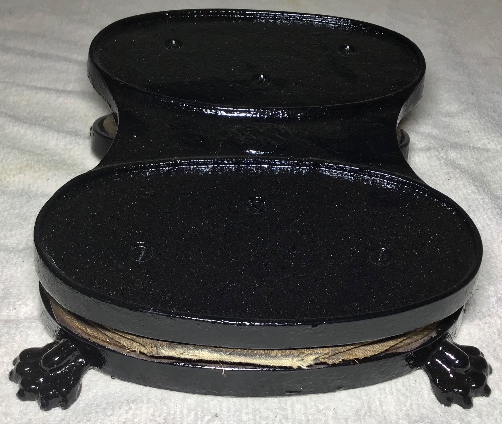 1880s era antique CLAW-FOOT air pump BELLOWS old DENTAL quack medicine APPARATUS