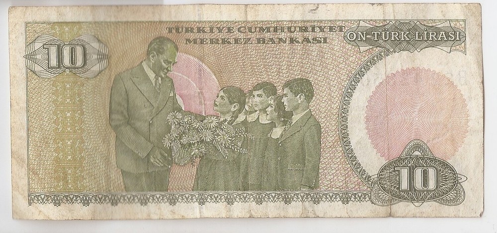 Turkey 10 Lira 1970 (1979)