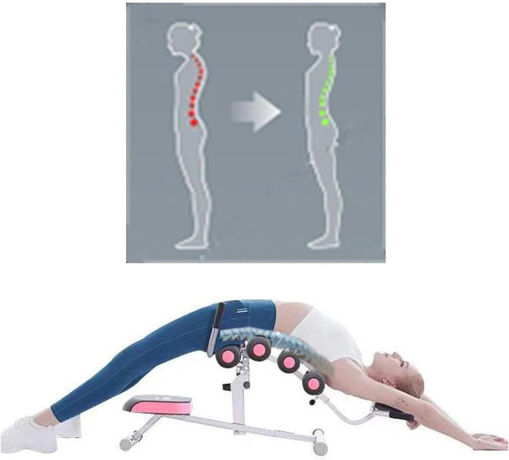 Inversion Table for Back Pain Relief - 350Lbs Capacity, Improve Posture and Spin
