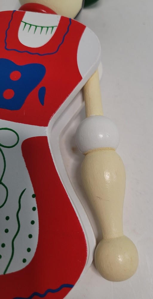 Wooden Pull String Toy Jumping Jack Figure Pull String Marionette