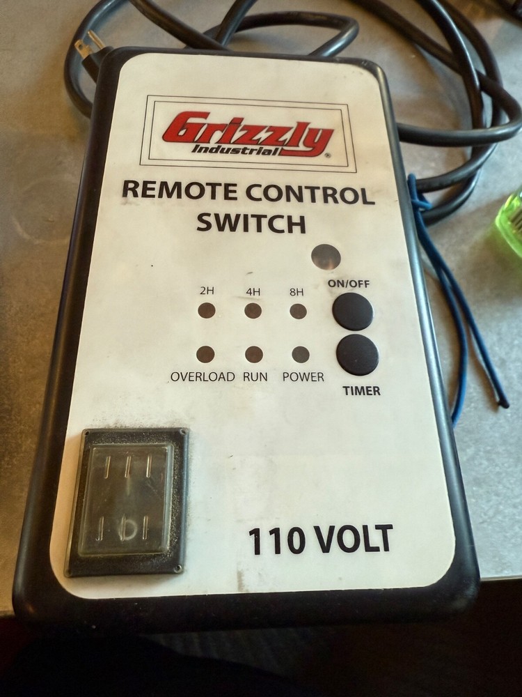 Grizzly Industrial Remote Control Switch 110 Volt