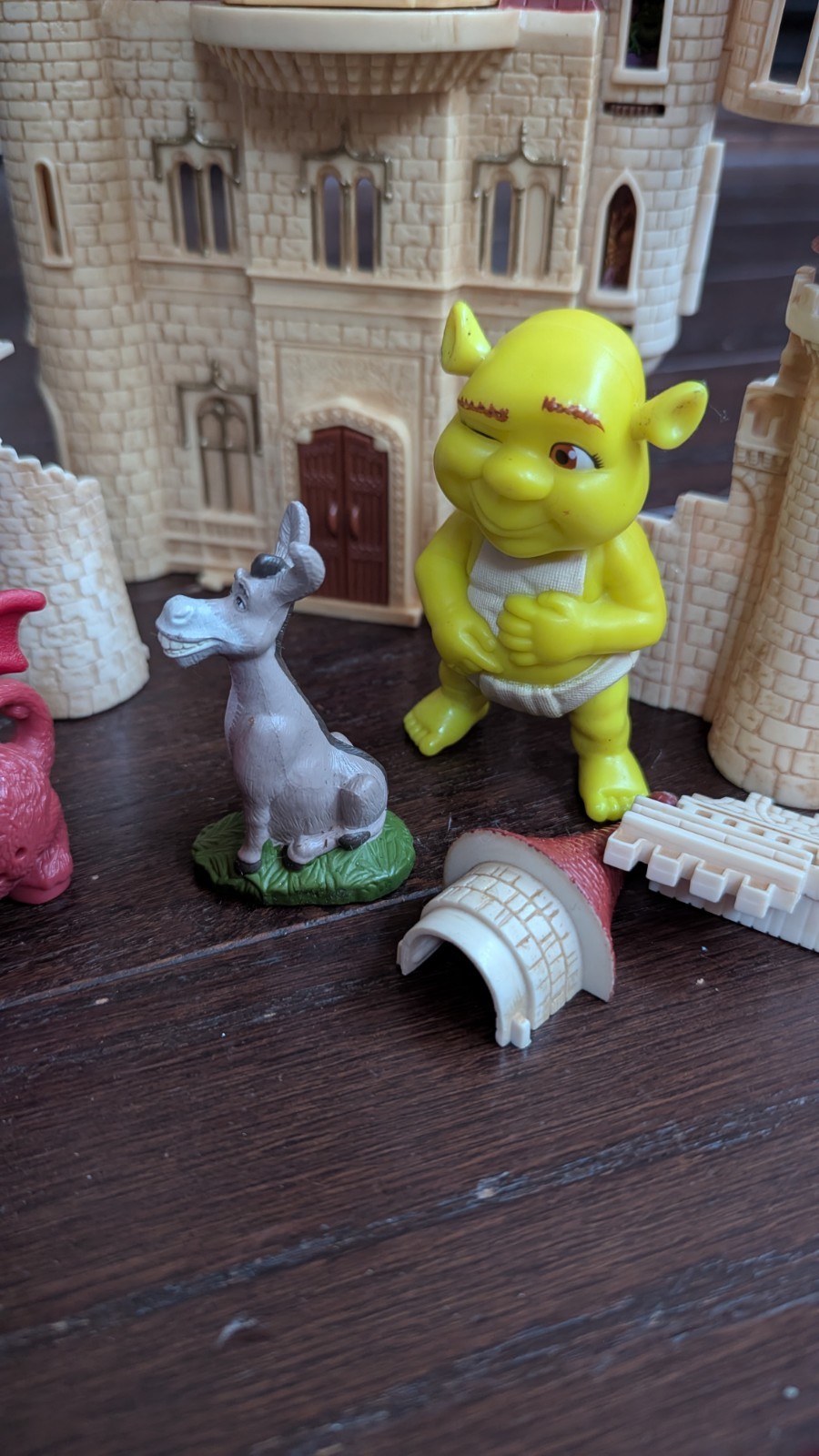 Shrek 2 Far Away Castle Micro Playset Mini Figure Set Lot Incomplete Parts