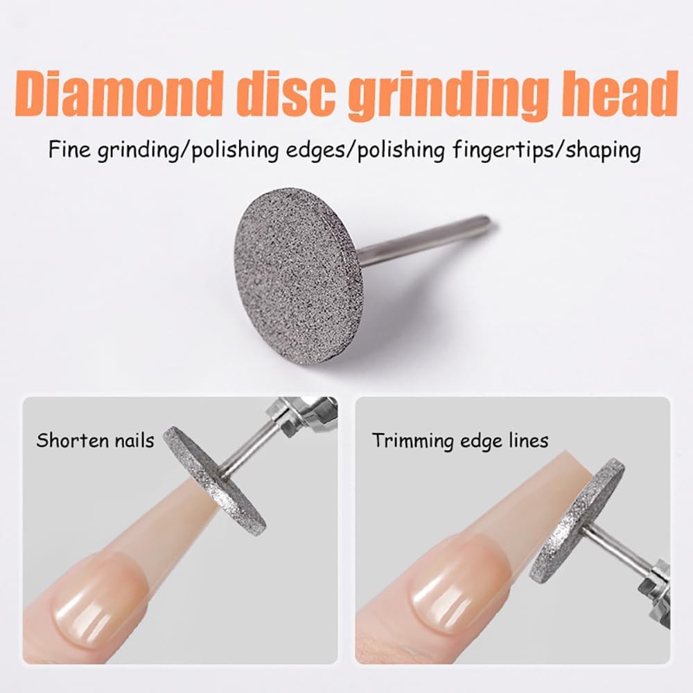 Sanding Disc Nail Drill Bits Electric Foot File for Nails Silver