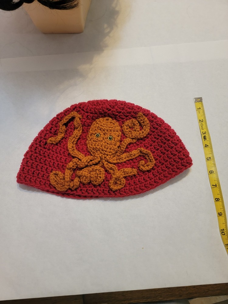 Handmade Crochet Octopus Beanie Hat